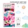 Color pencils, 24 colors, bilateral, Minnie Mouse