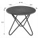 Commerce table Beautystyle 20, 500x500x450, Gray Concrete/Black