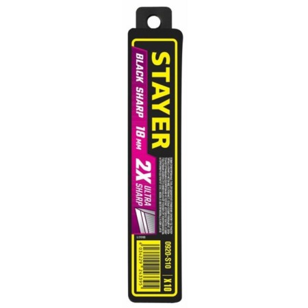 Segmented blades STAYER 0920-S10, special-faced, 18 mm, 10 pcs.-3