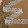 Organza lace, 40 mm × 9 ± 0.5 m, white color
