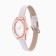 Women's watches of female “Piasterra”, dial d-3.3 cm, eco-leather strap, white