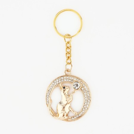 Key keychain "Cat", 8.4 x 3.3 cm-1