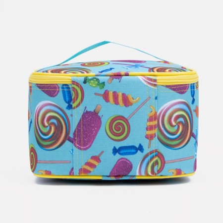 Cosmetic bag with lightning, blue/multi -colored color-1