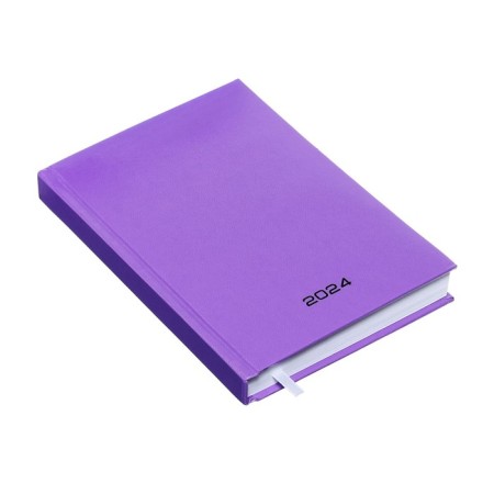 Dated diary 2024, A5, 176 sheets, Attomex.even, Bumvinyl cover, Lasse, Block 70 g/m2, lilac-1