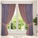 Set of curtains "Canvas", size 200x270 cm, 2 pcs, color violet dusty rose