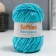 Yarn 60% acrylic, 30% cashmere, 10% silk "spring" 50 g 80 m color 23a water blue