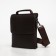 Male bag on the Textura valve, outer pocket, brown color