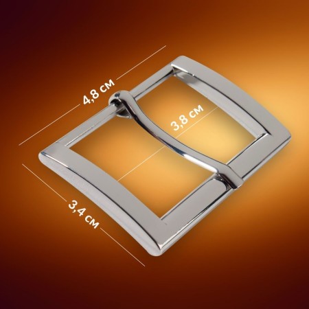 A belt buckle 4.8 × 3.4 cm, 38 mm, silver color-1