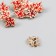 Button plastic for creativity "Maple leaf" set 10 pcs 1.2x1.4x0.7 cm