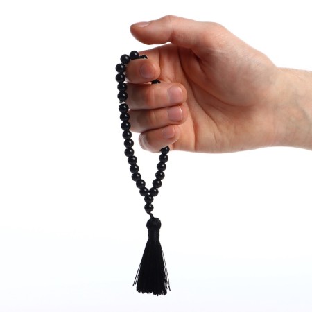 Parsing Muslim ball No. 8 “Agat Black”, 35 beads through a jumper-3