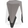 Stool Korner plastic, gray 36x42x46 cm