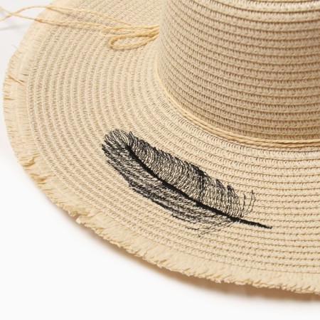 Women's hat Minaku, Milk color, rr 58-3