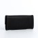 Women's wallet on the button, black color