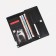 Male purse for magnet, department for bills, for maps, for coins, black color