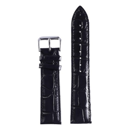 Solomon watch strap 20 mm, genuine leather, L-20 cm, black-5
