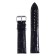 Solomon watch strap 20 mm, genuine leather, L-20 cm, black