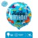Foil ball 18 "Happy Birthday!", For a boy