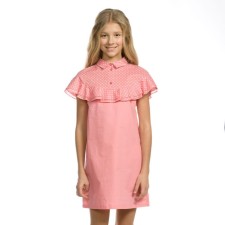 Dress for girls, height 140 cm, pink color
