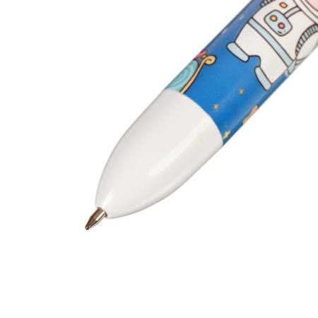 Ballpoint pen "Cosmonaut" 6-color, 0.5 mm, mix (barcode on a piece)-2