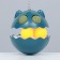 Nevali toy with cat mint and feather, 9.5 cm, blue