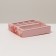 Box for 8 sweets + chocolate, with a window, pink flowers, 17.7 x 17.85 x 3.85 cm