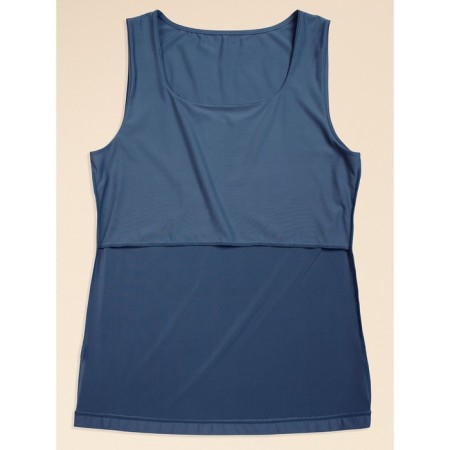 Female T-shirt, size 46, dark blue color-3