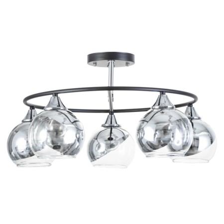 Chandelier "Drops" 5x60W E27 Black 55x55x25.5cm-4