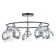 Chandelier "Drops" 5x60W E27 Black 55x55x25.5cm