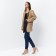 Women's jacket (eco-leather) minku: eco leather, beige color, size 46-48