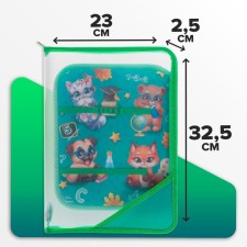 Labor folder A4, 325 x 230 x 25 mm, lightning around, folding bar, plastic, PTR-1, calligrata 