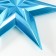 Figure "Star in the Star" Big Blue Metallic, 69.5x60.3 cm