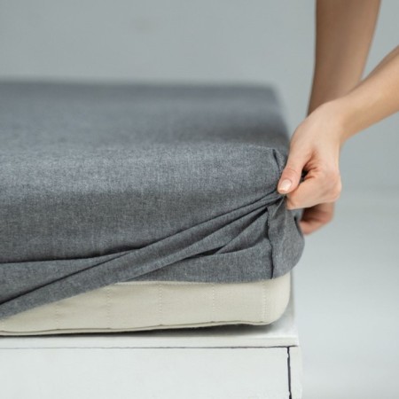 Boyle elastic sheet, size 200x160x25 cm, dark gray color-2