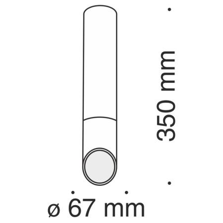 Technical C026CL-01W, GU10, 1x50 W, 67x67x350 mm, white lamp-3
