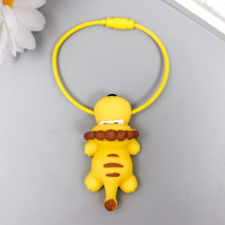 PVC keychain on the cable "Oskal Leo" 9.5x5 cm-2