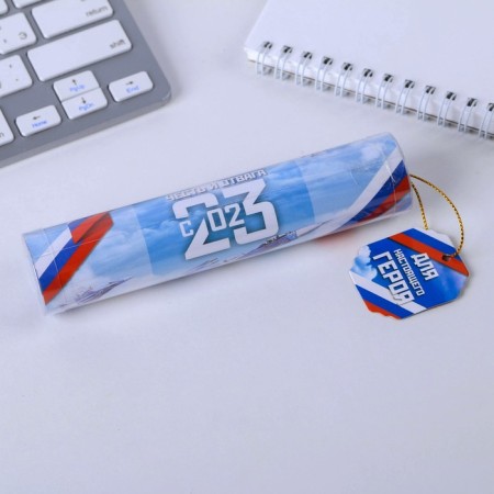 Blood blue paste pen in the tube "for a real hero", plastic-4