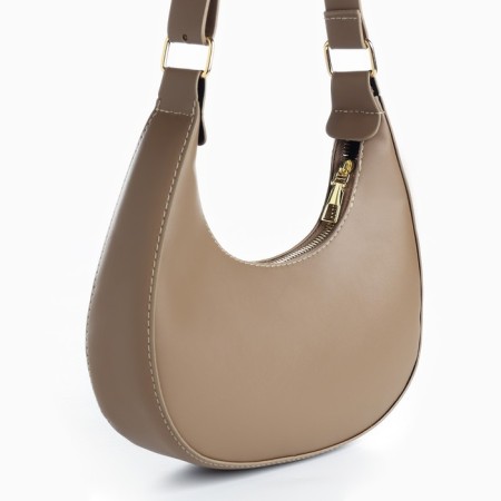 Women's bag made of artificial leather, 22x23x6 cm, brown color-3
