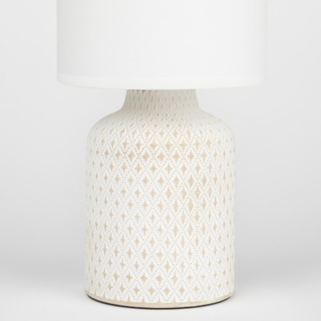 RIVOLI Sabrina 1he14, 40 watts ceramics white with a lampshade-2
