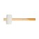 Kiyanka scrap, wooden handle, white rubber, 55 mm, 400 g