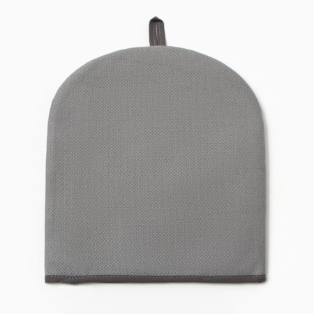 Грелка на чайник Этель Home collection grey 28х28см, 61%лён, 39%хл-1