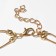 Beads 2 of the tier "Coquet", mint color in gold, 70 cm