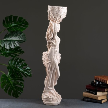 Figure "Girl with two pots", 1.2 l/0.9 l/20x29x96cm aged-2