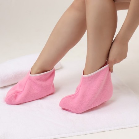 Socks for paraffin therapy, 28 × 21 cm, pink color-3
