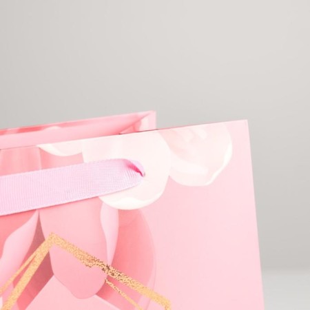Package Gift Laminated Vertical, packaging, “Happy holiday March 8!”, Ml 23 x 27 x 11.5 cm-2