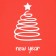T -shirt for nursery, red color, height 158 ​​cm