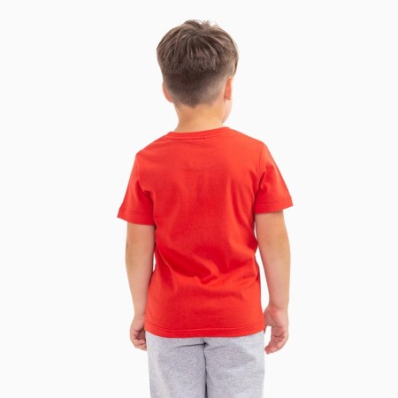 T -shirt for children, red color, height 116 cm-3