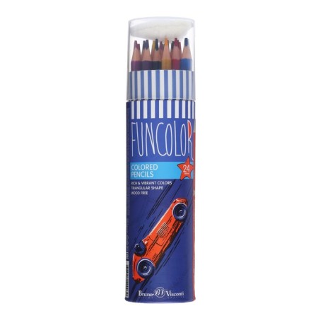 Faincolor -colored pencils are plastic, in cardboard tube, mix-5