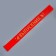 Carnival tape "graduate", red with a golden inscription