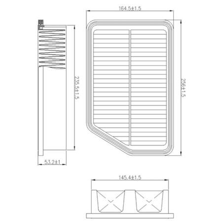Air filter Totachi TA-1782-1