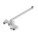 Bath mixer RMS SL126-006E, single-leaf, swivel spout, with shower set, chrome