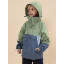 Windbreaker for boys, height 110 cm, green color